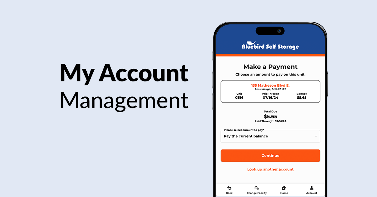 Manage Your Bluebird Account