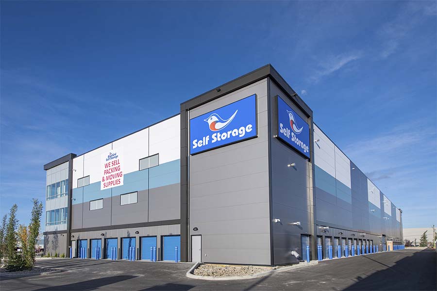 storage facility exterior facade calgary