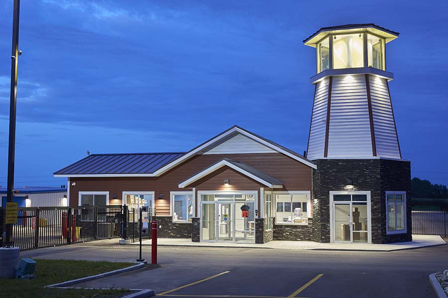 storage facility exterior facade chestermere