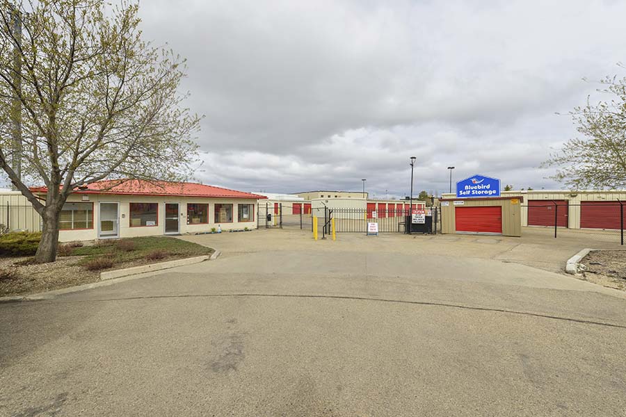 storage facility outside facade edmonton