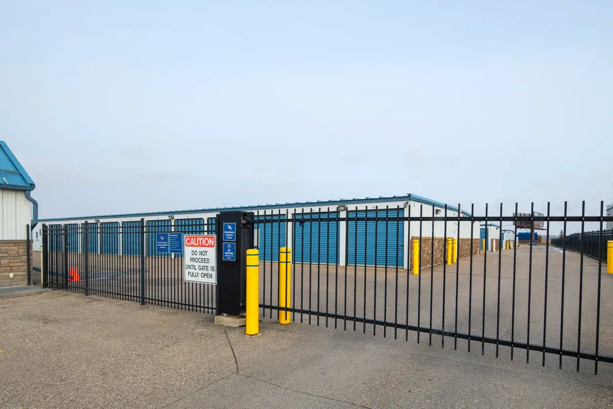 self storage security gate red deer