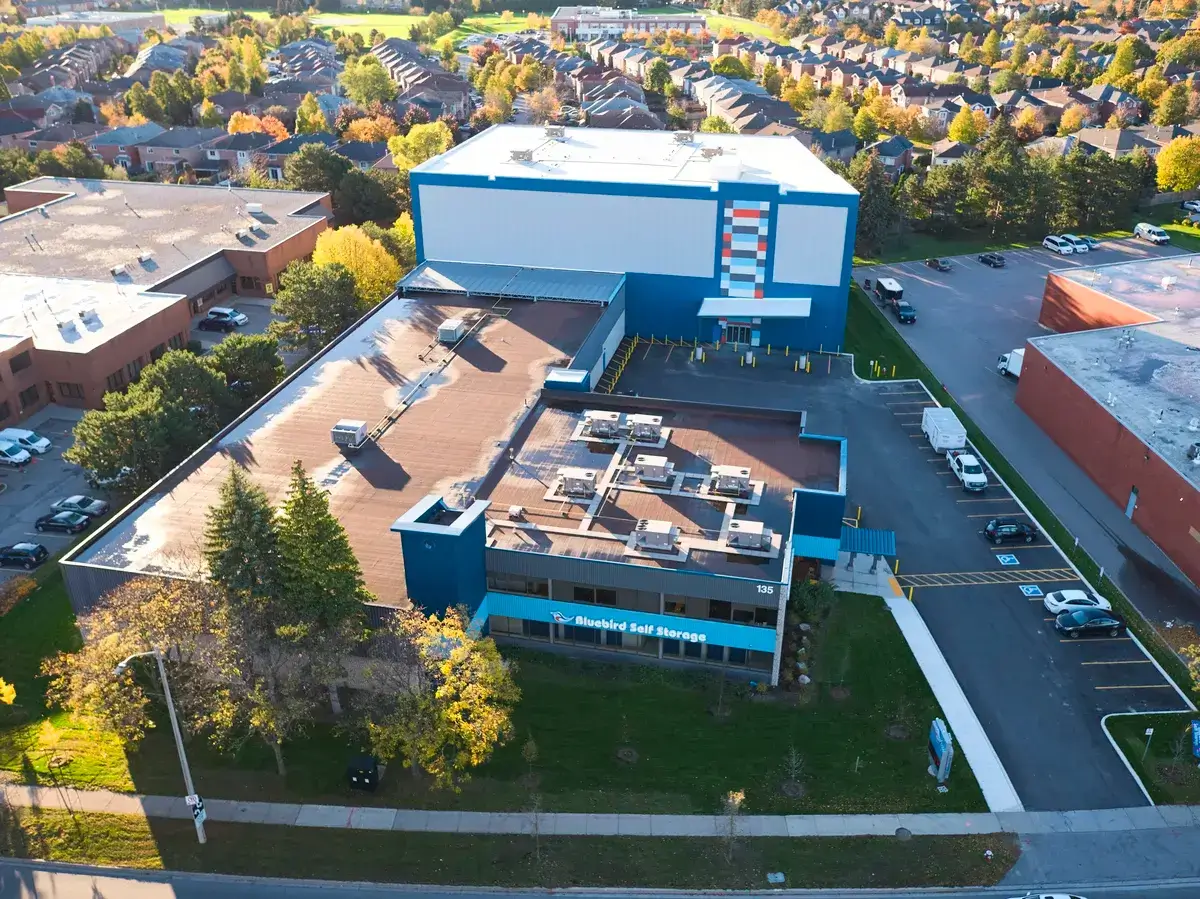 self storage aerial view mississauga