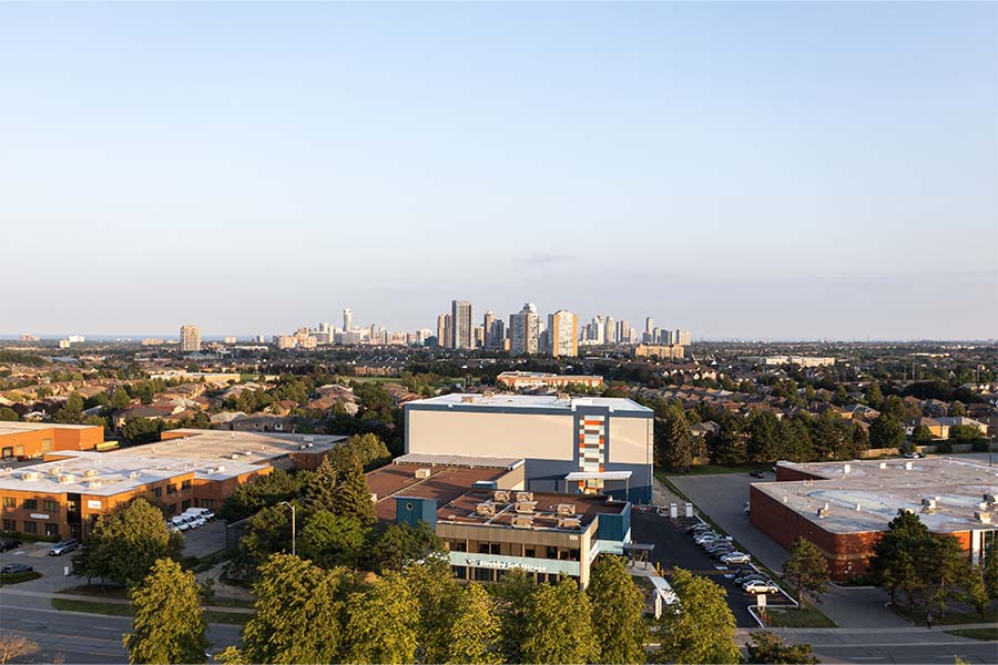 entreposage vue le coucher du soliel mississauga