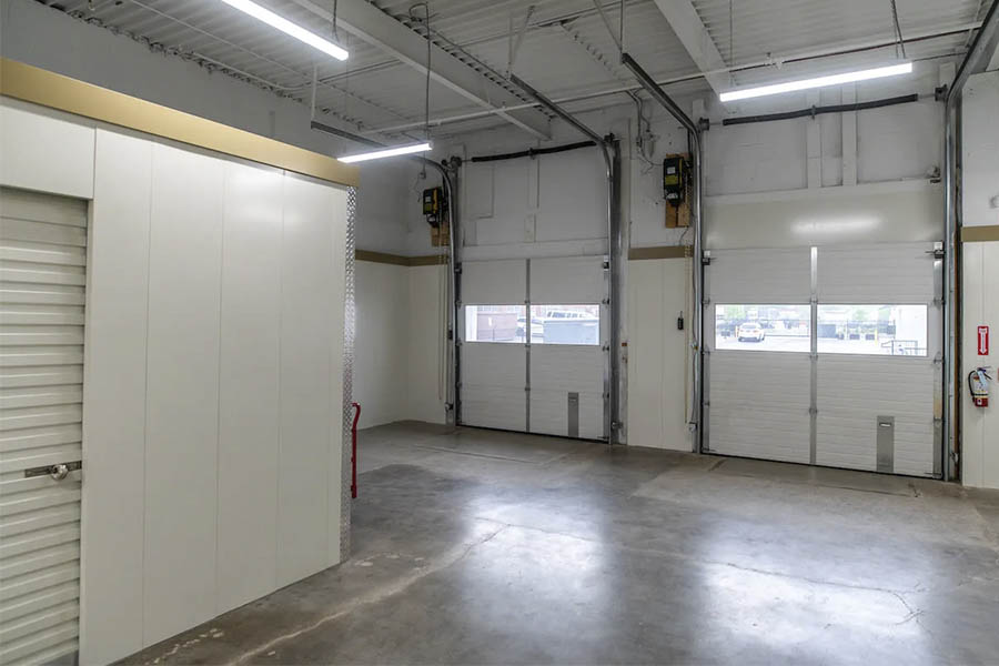 self storage indoor unloading area scarborough