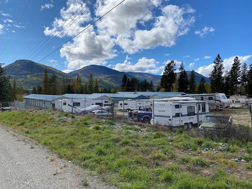 storage facility rv parking kimberley bc