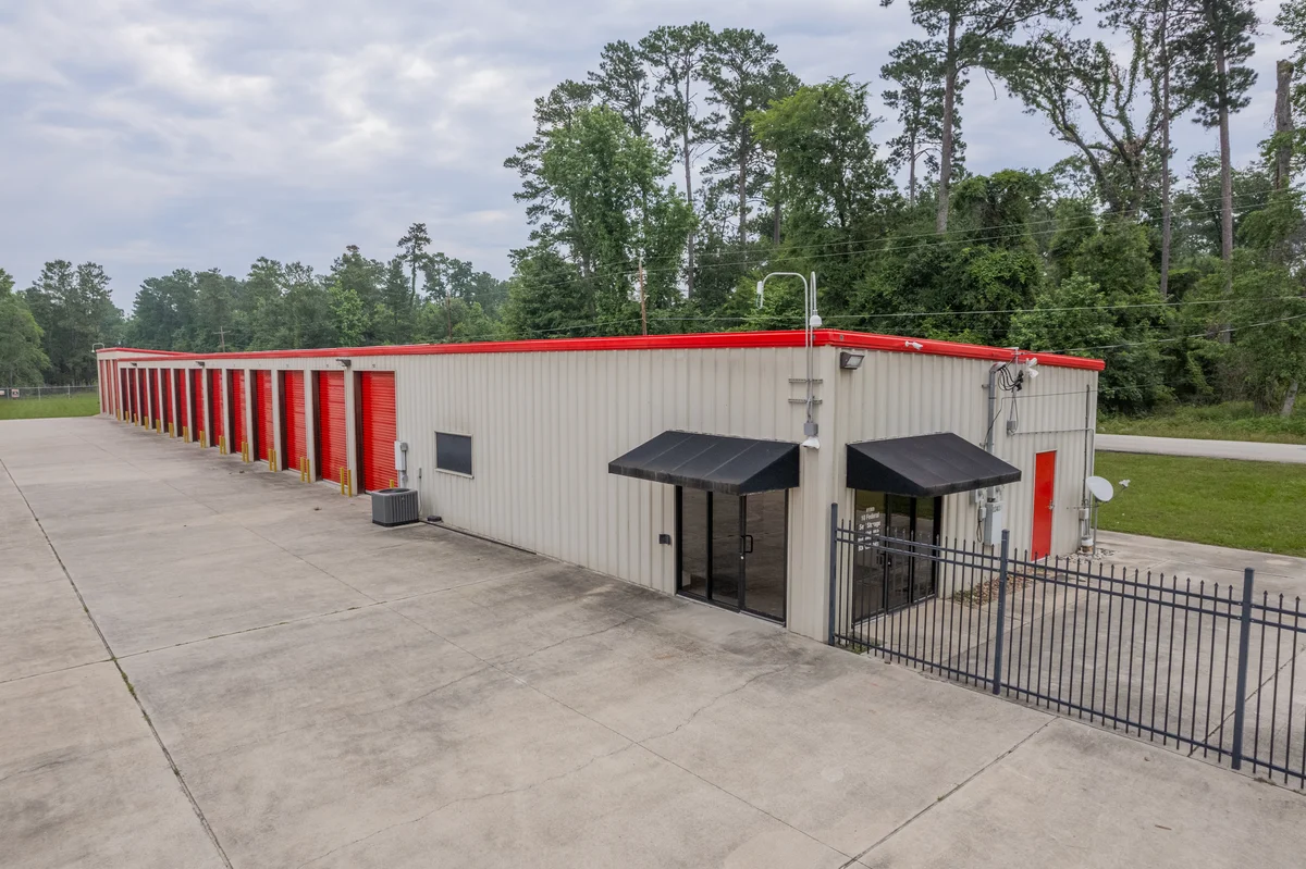 gated self storage facility