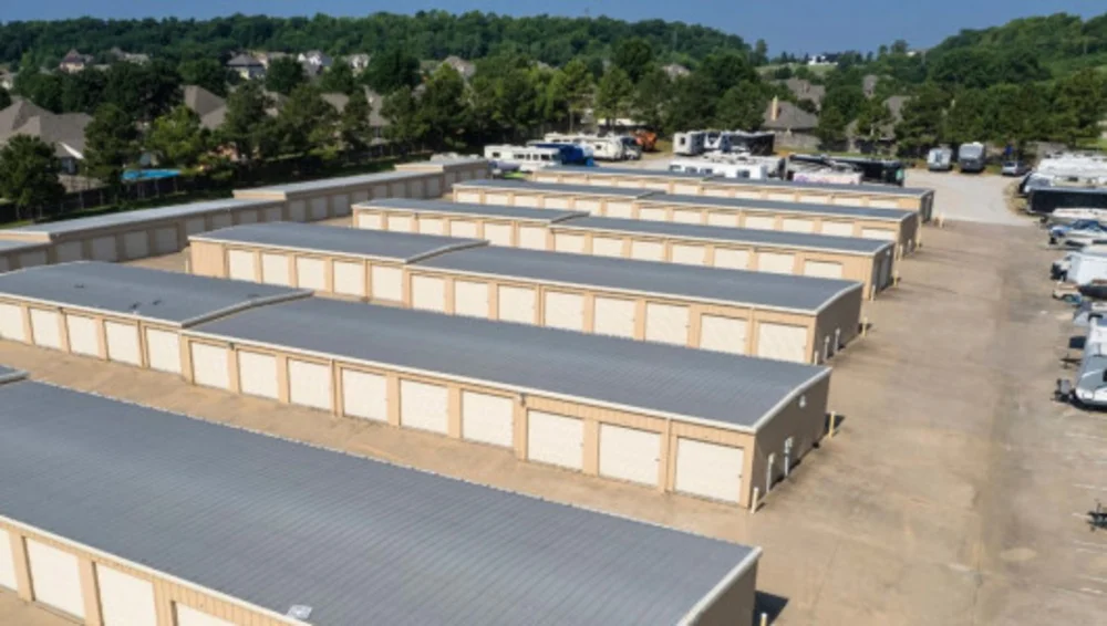 Aerial view of Broken Arrow Storage at 2300 North 9th Street, Broken Arrow, OK