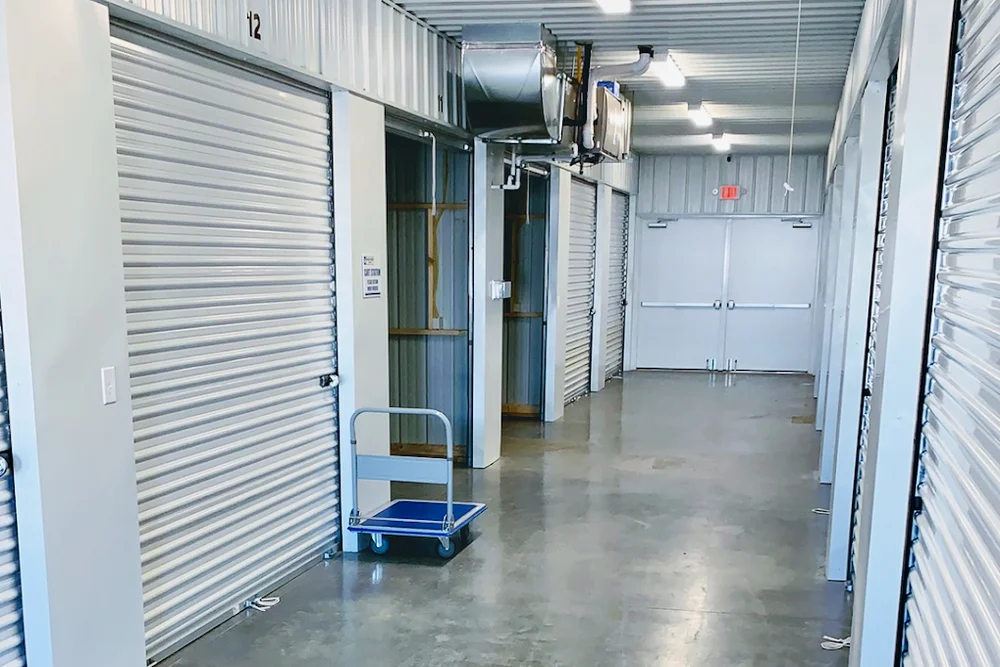 Climate-controlled storage at Granville OH facility on Columbus Road