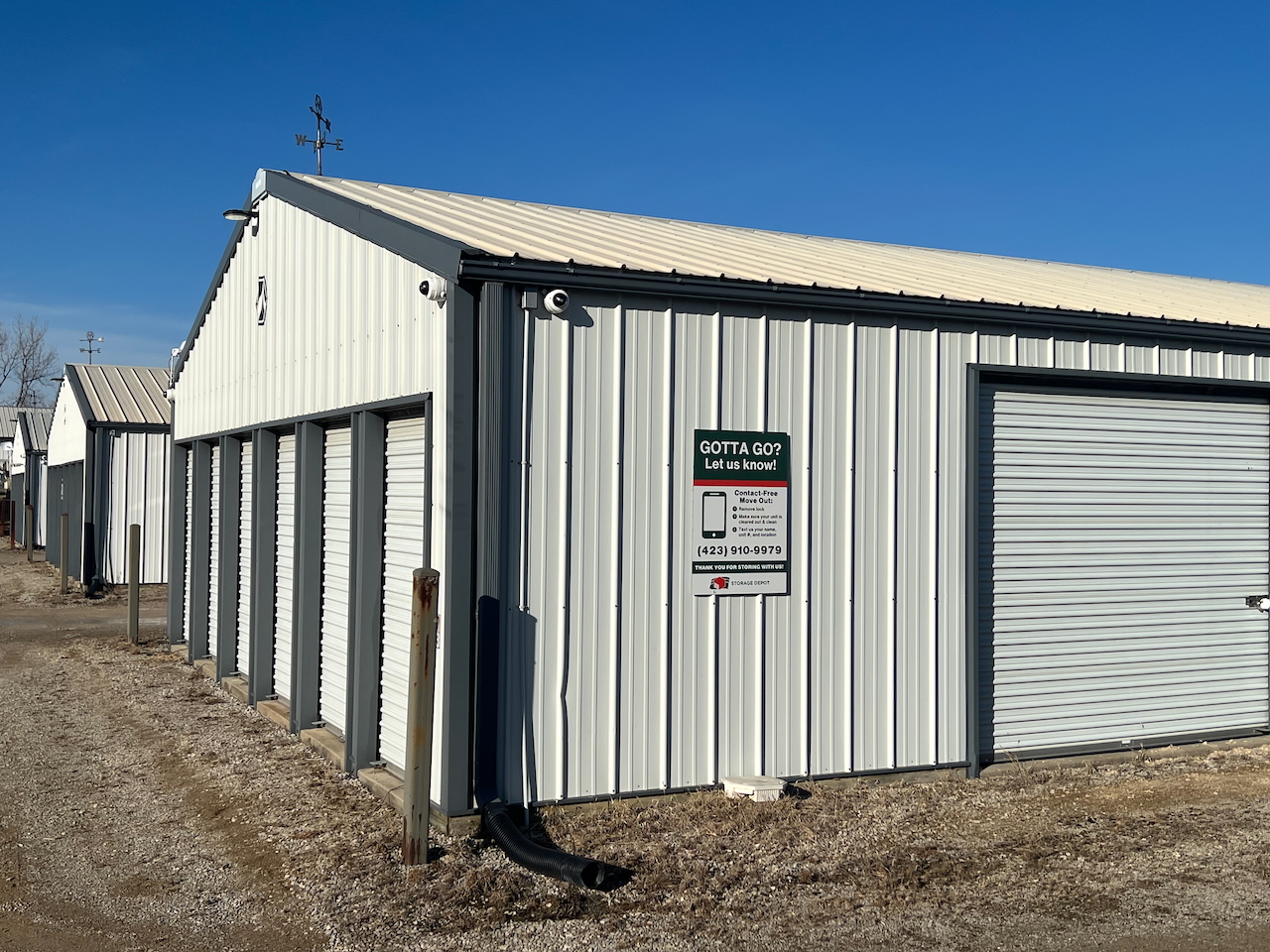 Vehicle storage area at 505 North Henning Road Storage Depot