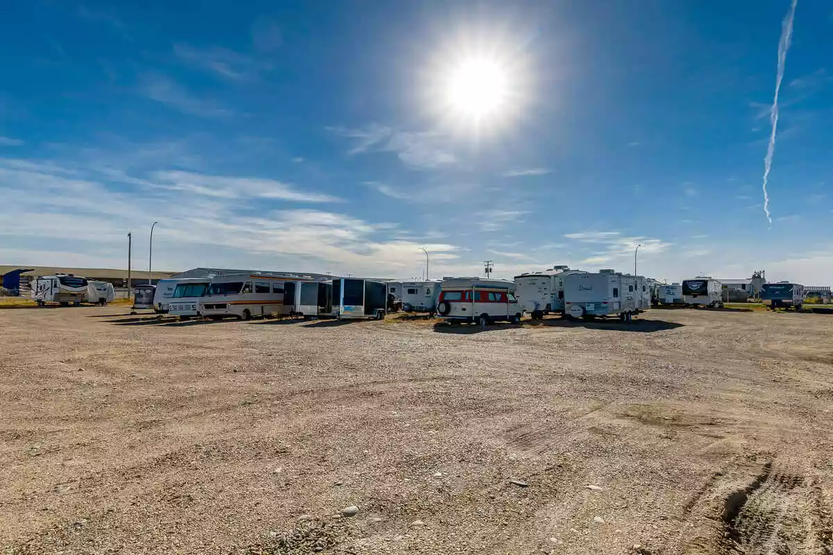 storage units parking lot