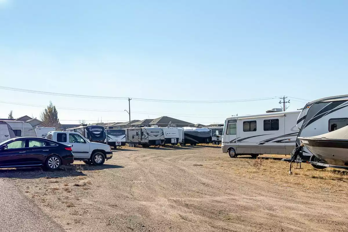 storage units parking lot