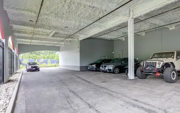 storage units parking lot