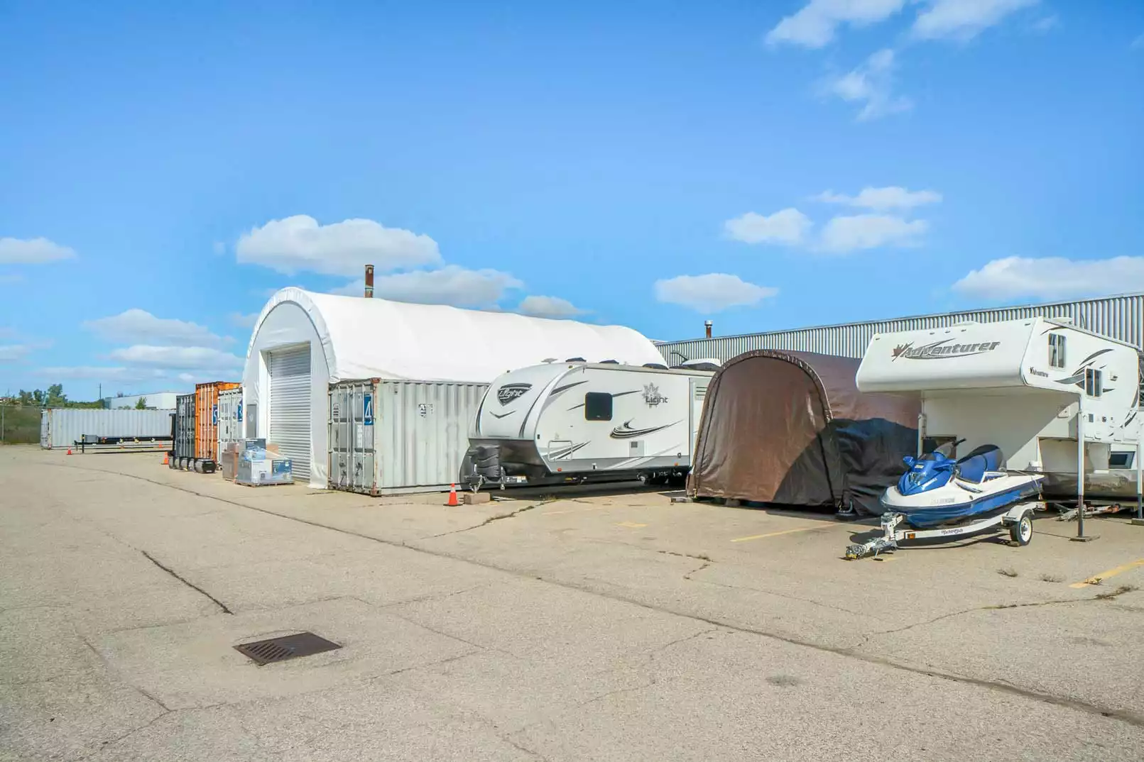rv and boat storage units