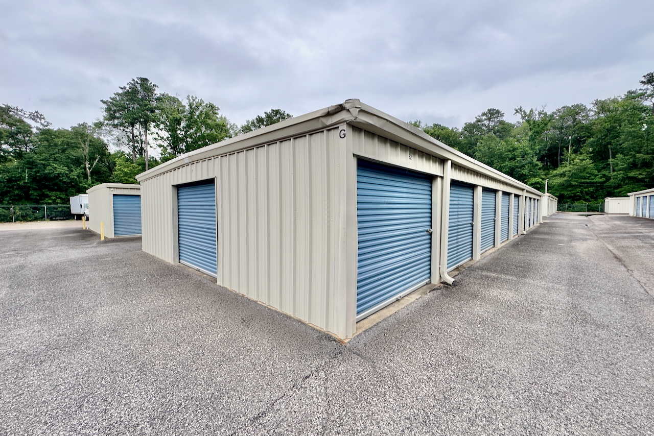 Drive-up access storage with free lock at Storage Depot, Bessemer, Alabama