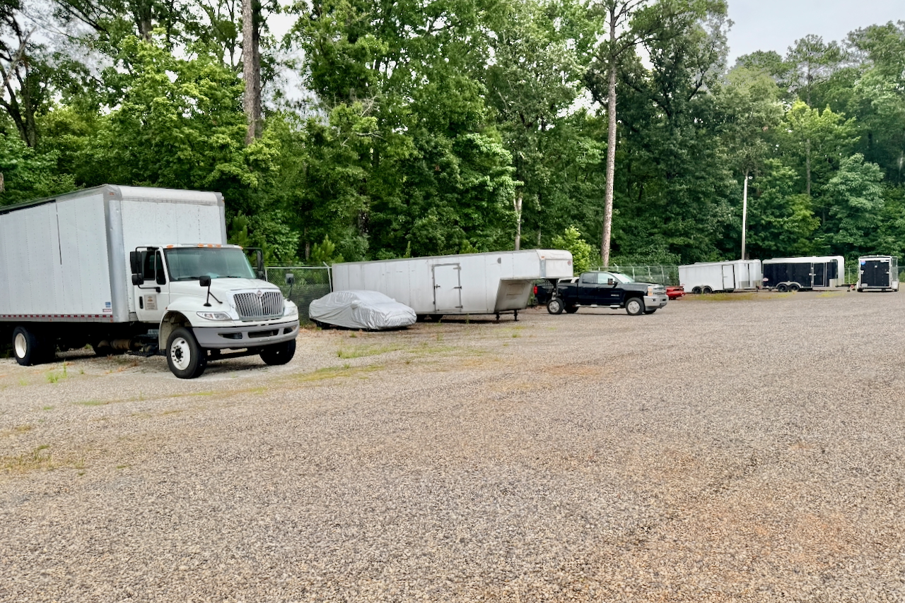 RV and boat parking at 131 McCalla Road, Bessemer, AL with security fence