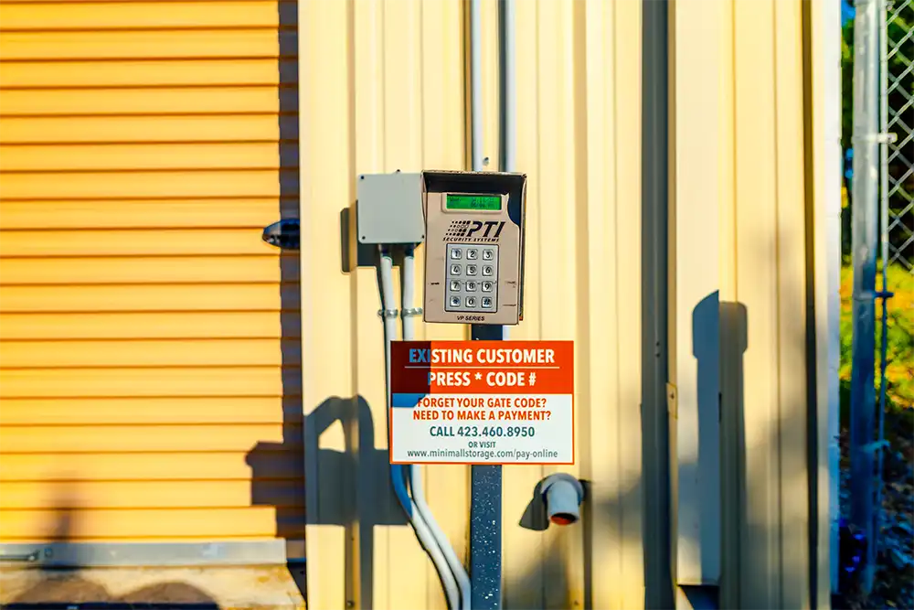 access control keypad storage units
