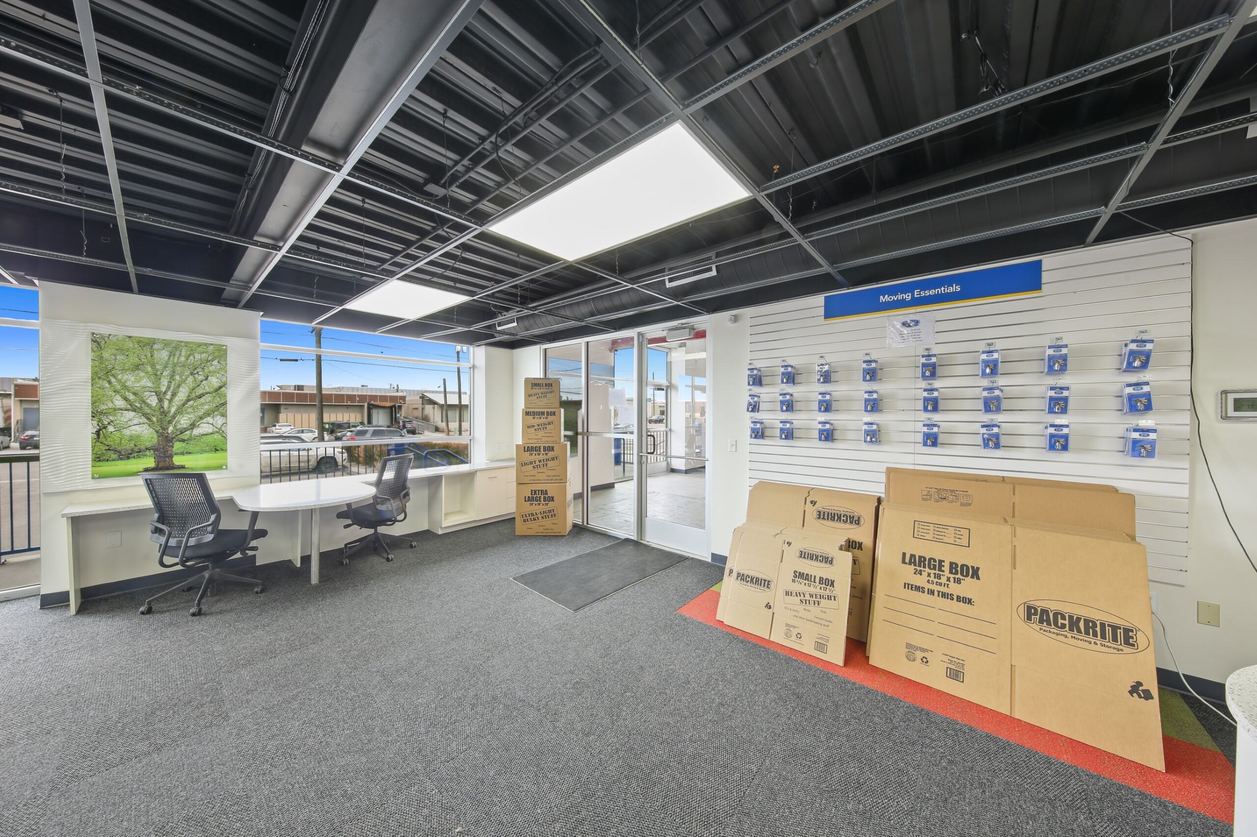 boxes and moving supplies at storage star denver