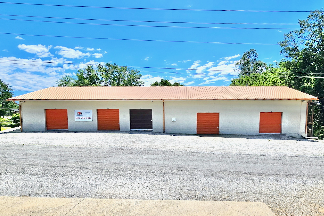 Outdoor drive-up storage facility in Monteagle, TN, at Storage Depot, offering small to large unit sizes for moving and storage.