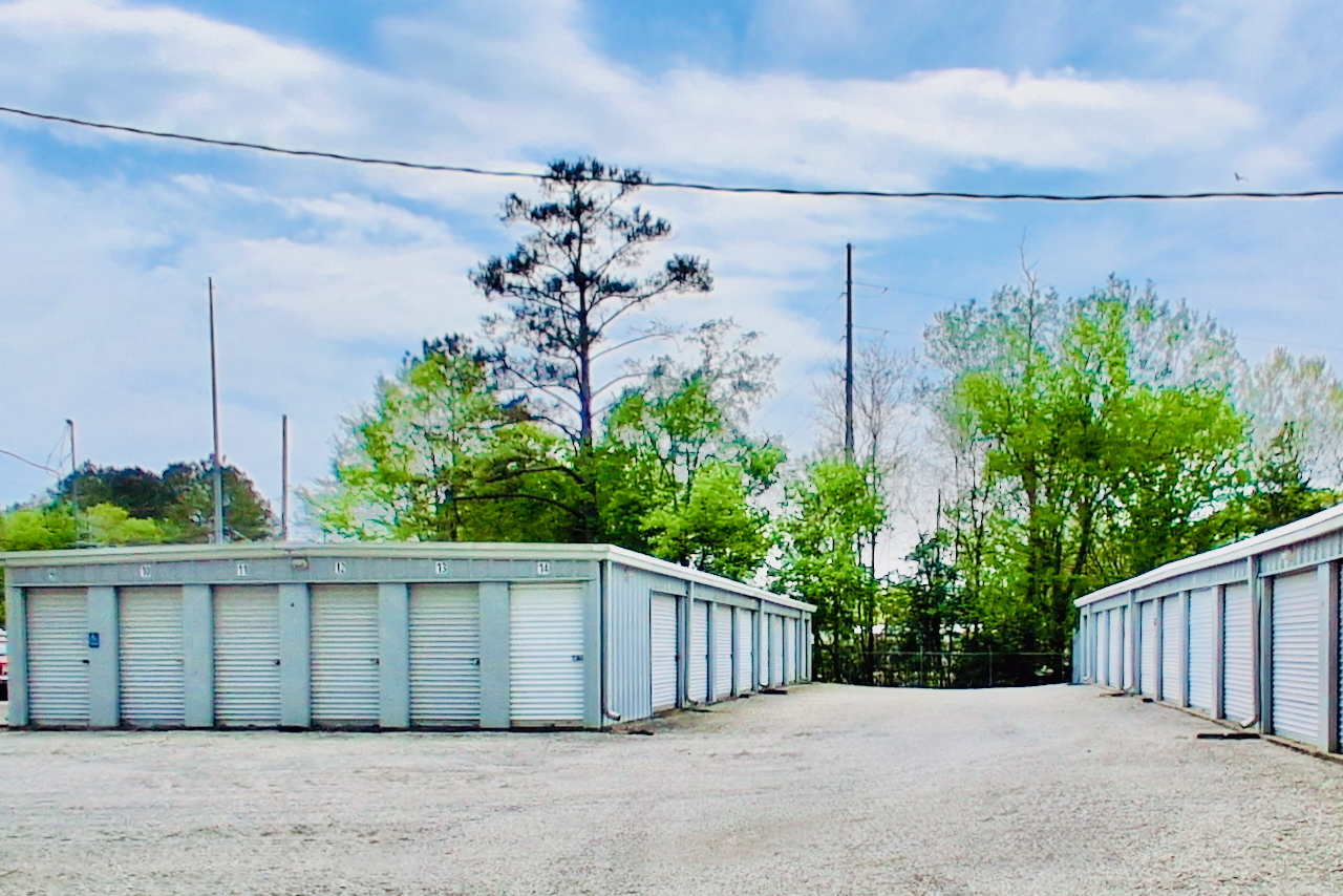 Outdoor drive-up storage facility in Birmingham, AL, at Storage Depot, offering 50 to 900 sq ft units for moving needs.