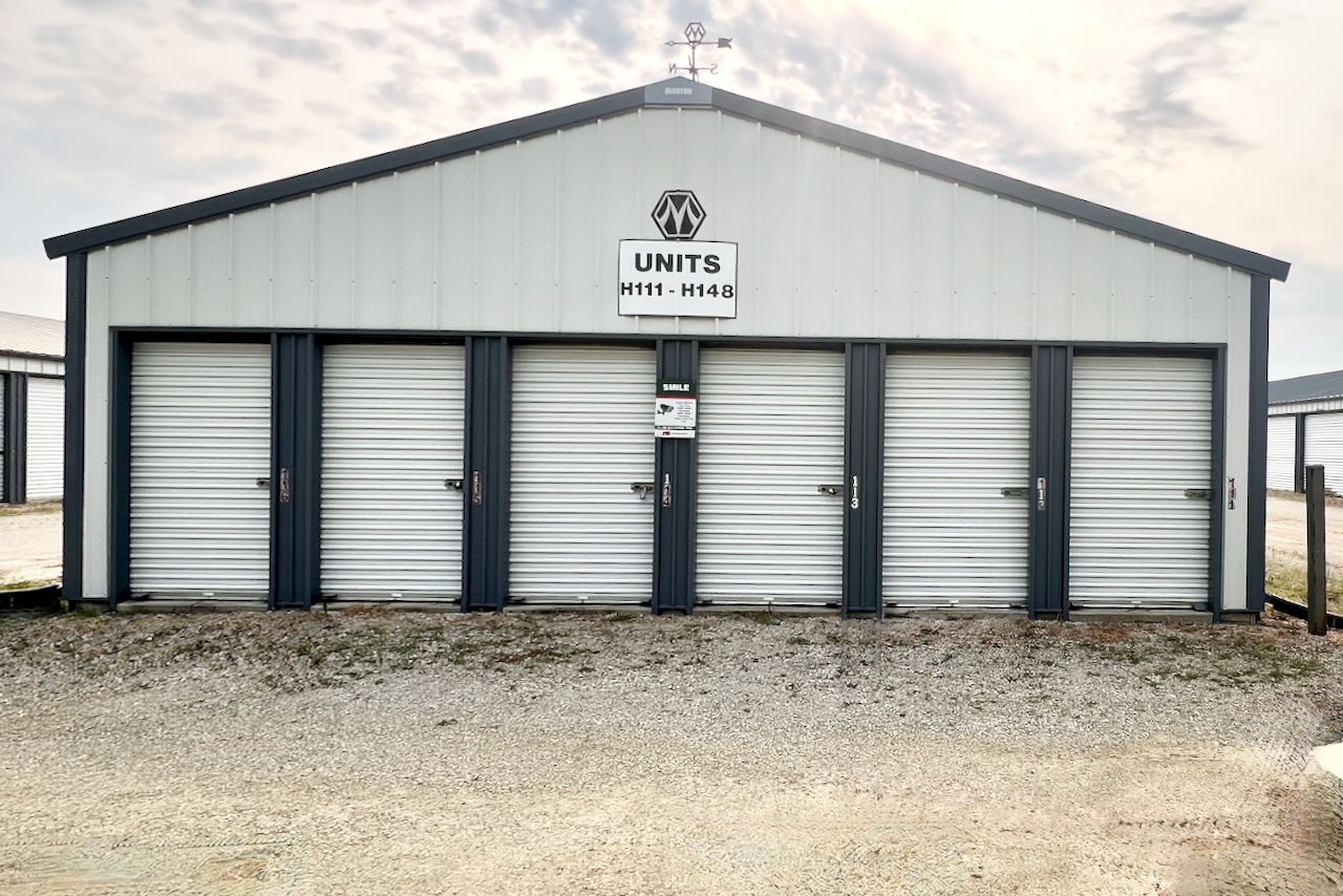 Wide drive aisle for easy loading at our Danville IL storage facility