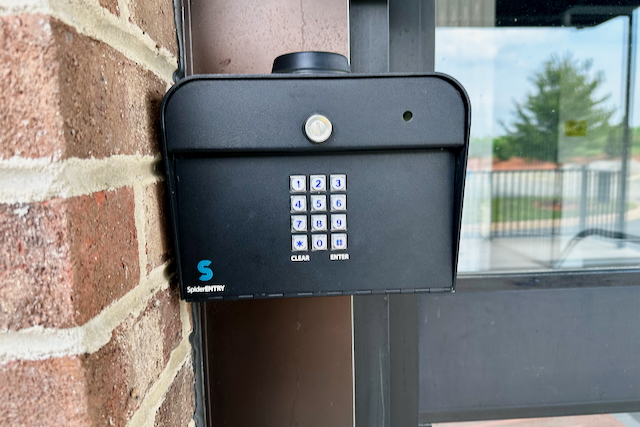 Digital keypad entry system for secure access at ModBox Storage in Mebane, NC