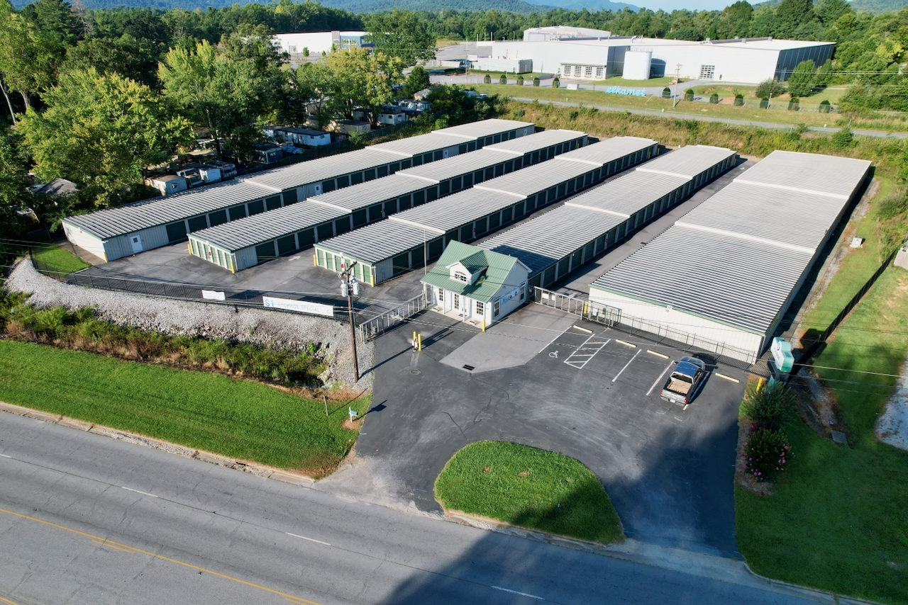 Drive-up storage units at ModBox Storage East Flat Rock North Carolin