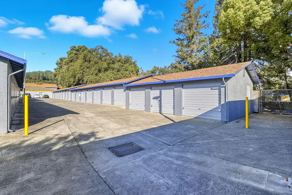 Self storage facility on Industrial Drive in Cloverdale, CA with clean, well-maintained units