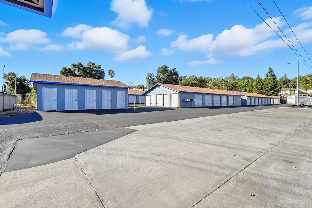 Outdoor RV and boat storage spaces at Storage Star Cloverdale on Industrial Drive
