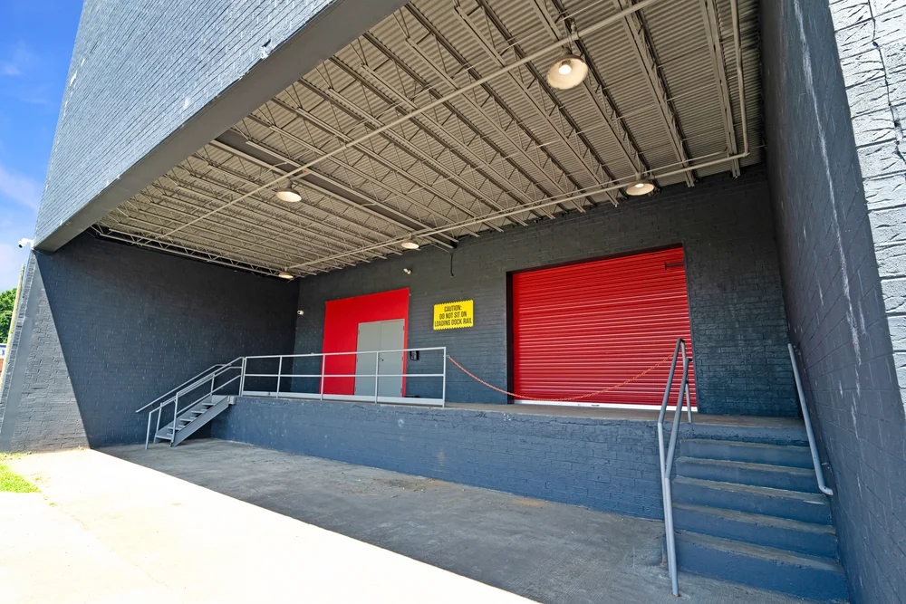 covered loading area