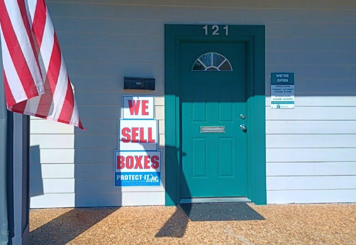 Vehicle storage area at Emerald Coast Storage in Pensacola, FL