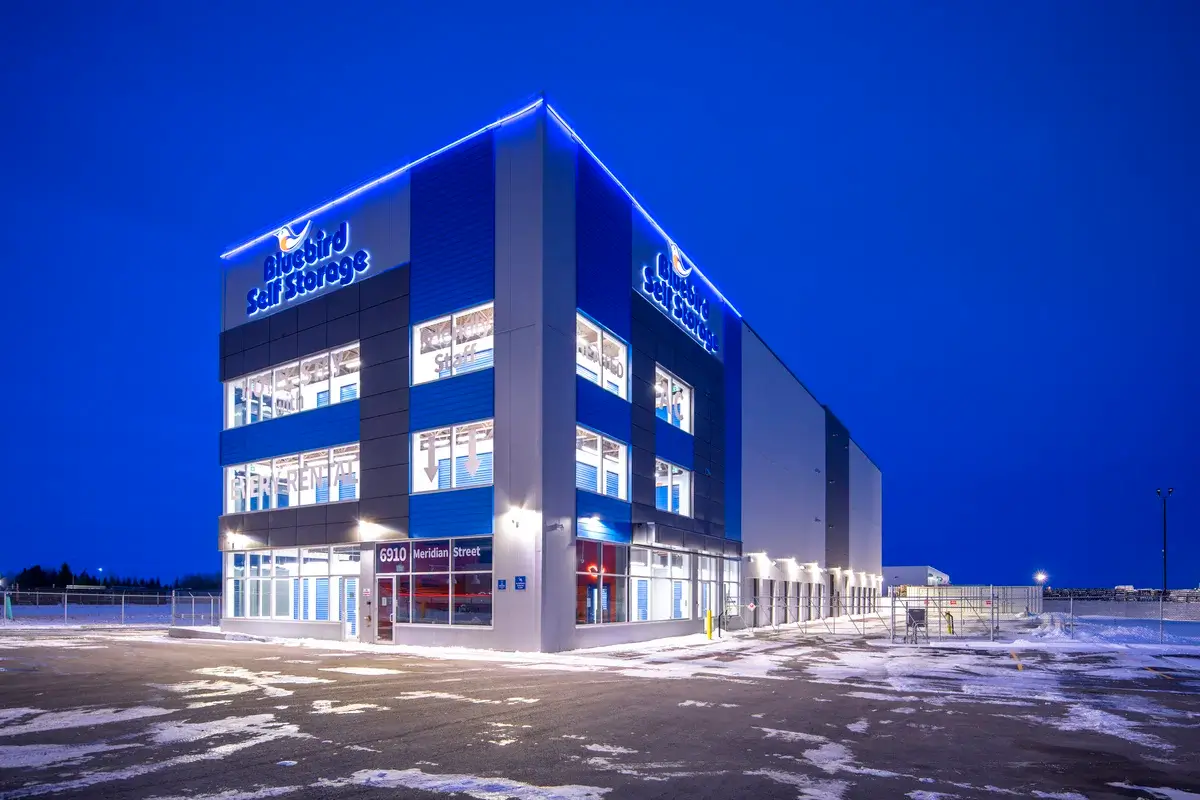 storage facility exterior facade edmonton