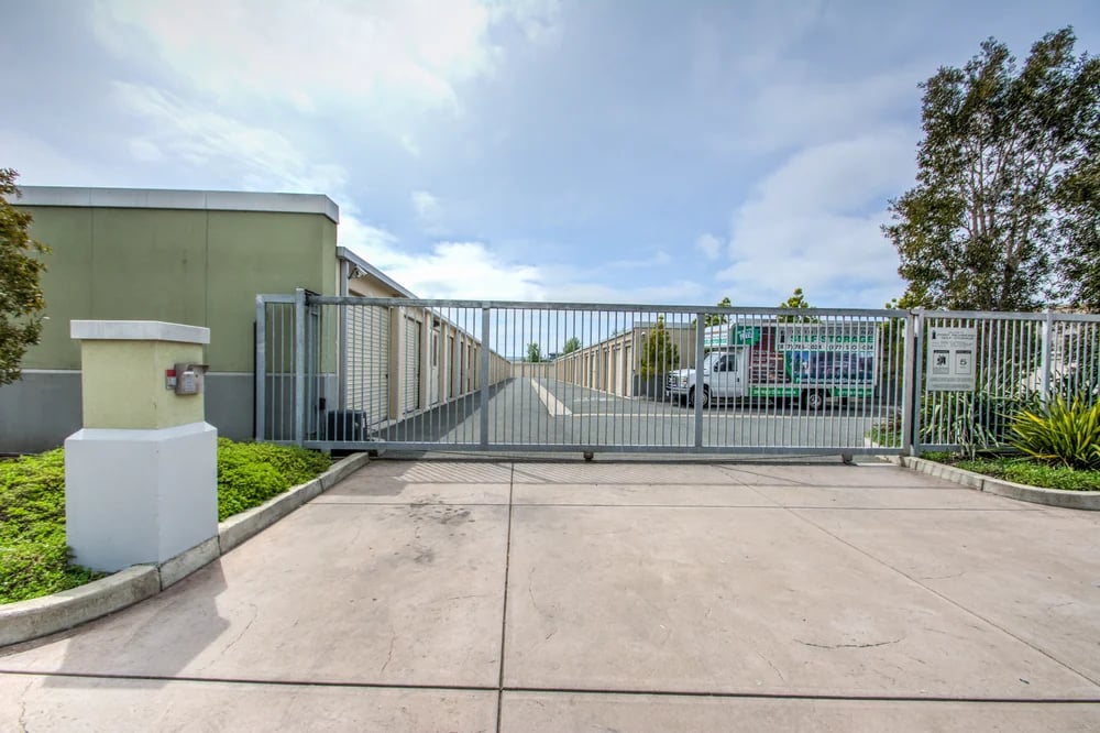 secure storage facility gate